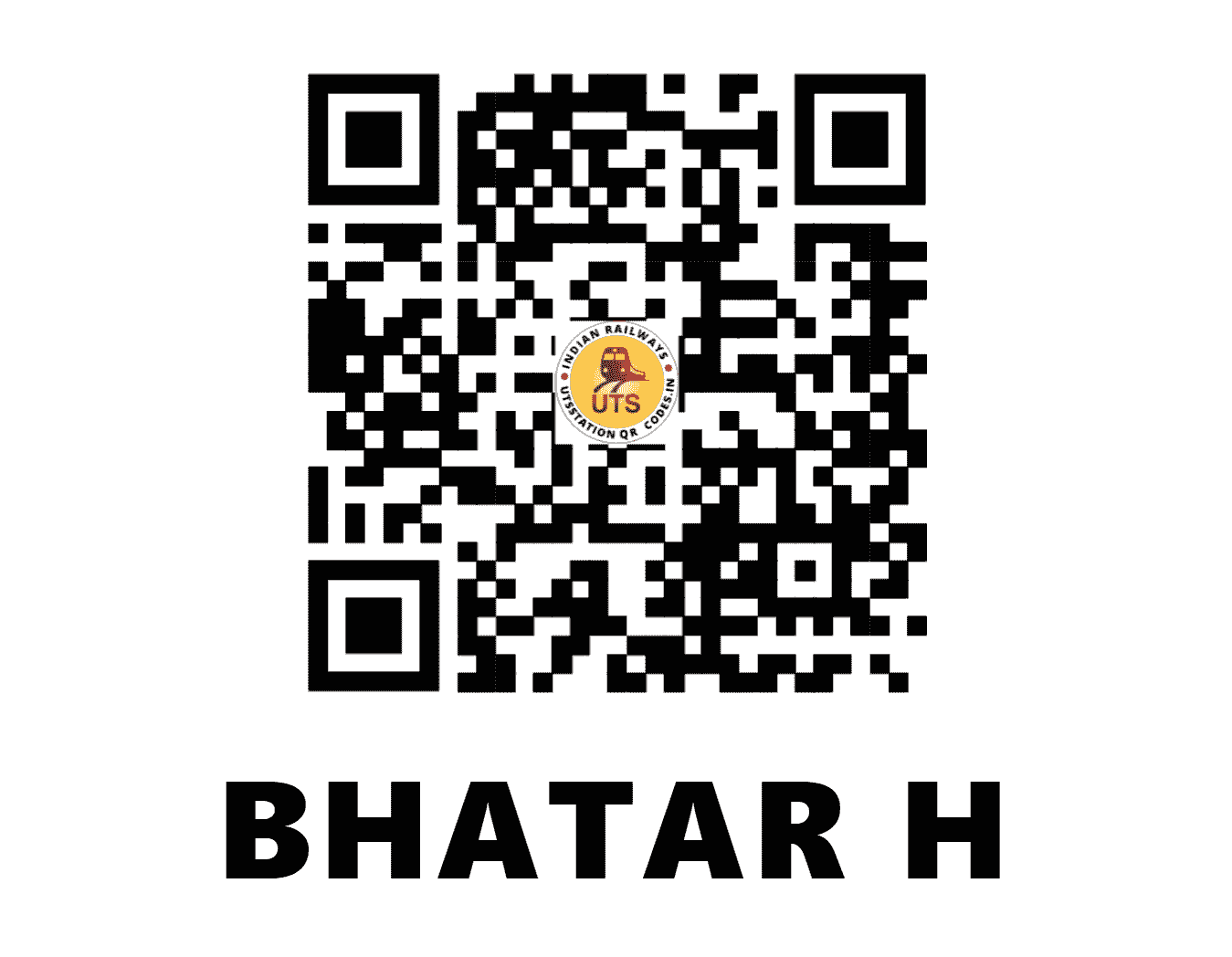 UTS QR Code for BHATAR H - BTRH (ER - WEST BENGAL)